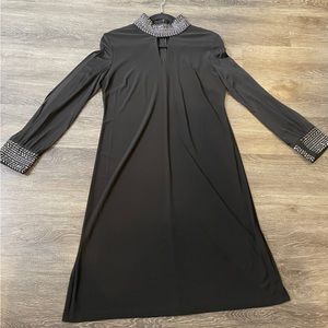 R&M Richards Dress Elegant Black and Silver